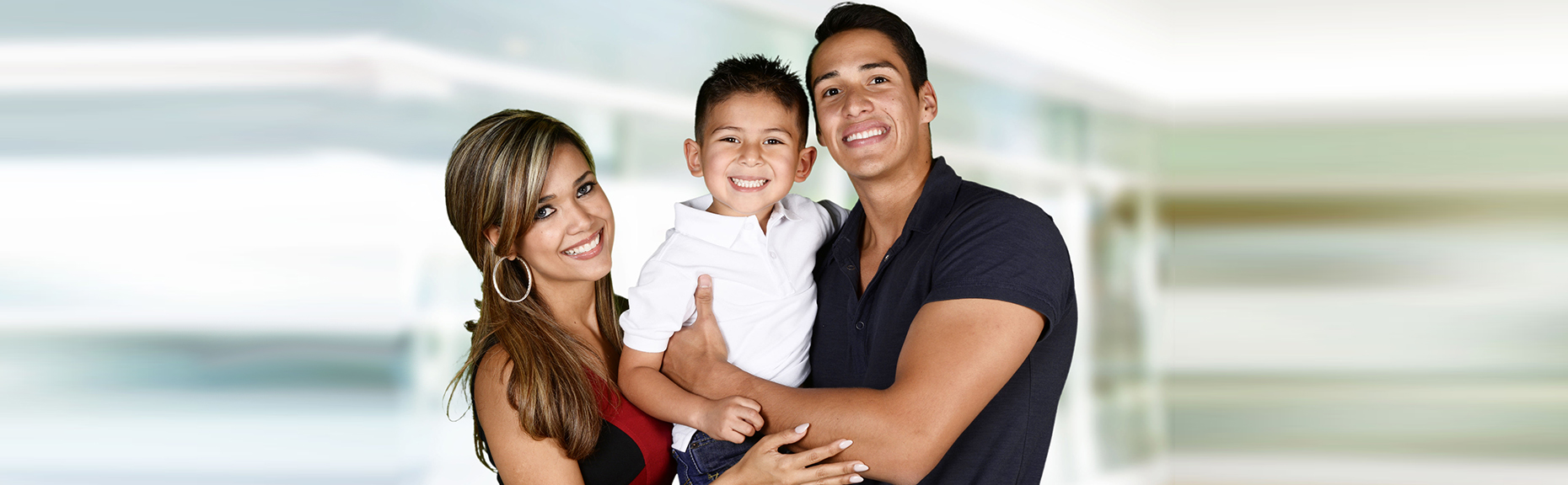 Happy Family with Healthy Teeth